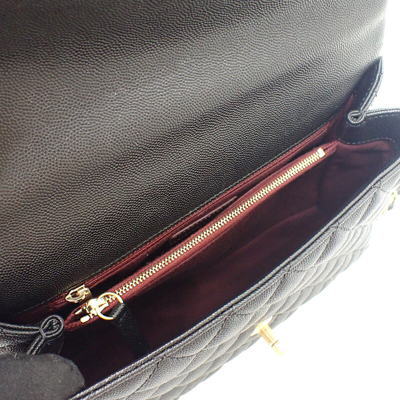 シャネル CHANEL ココハンドル29 トップハンドル ラージ A92991B0506894305 2WAYバッグ ハンドバッグ ショルダーバッグ キャビアスキン ブラック ゴールド金具 レディース【中古】【Aランク】