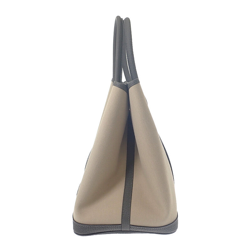 エルメス HERMES ガーデンパーティPM ハンドバッグ ネゴンダ トワルミリタリー ベトン グリメイヤー ベージュ系 レディース【中古】【Aランク】