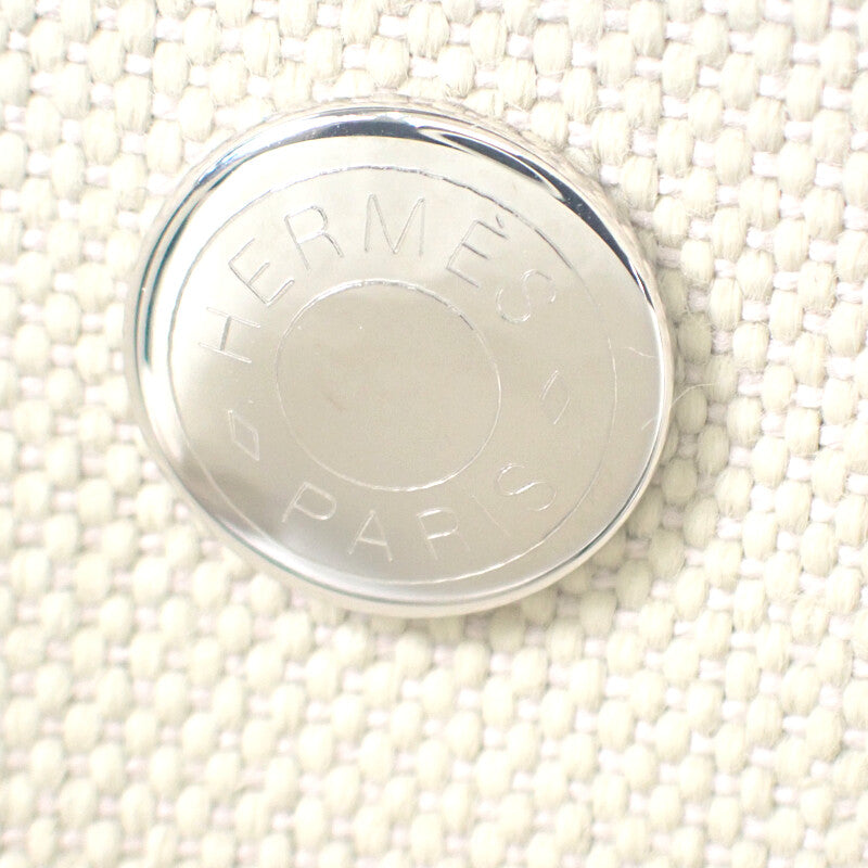 エルメス HERMES ガーデンパーティPM ハンドバッグ ネゴンダ トワルミリタリー ベトン グリメイヤー ベージュ系 レディース【中古】【Aランク】