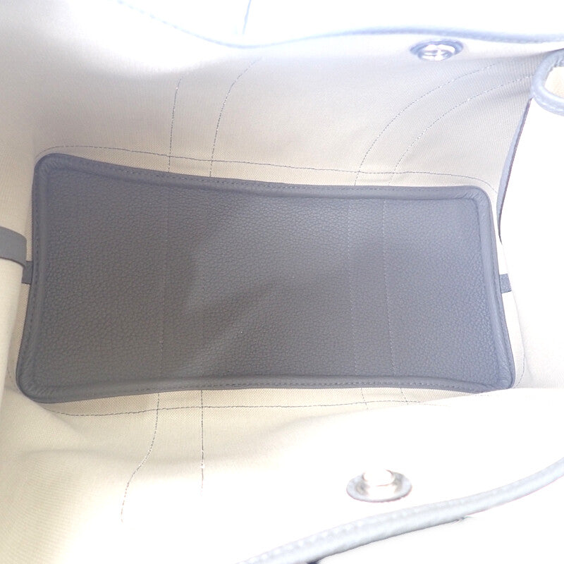 エルメス HERMES ガーデンパーティPM ハンドバッグ ネゴンダ トワルミリタリー ベトン グリメイヤー ベージュ系 レディース【中古】【Aランク】