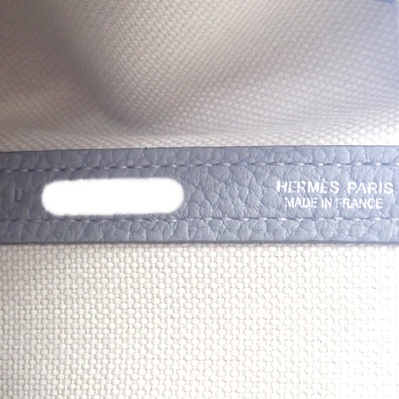 エルメス HERMES ガーデンパーティPM ハンドバッグ ネゴンダ トワルミリタリー ベトン グリメイヤー ベージュ系 レディース【中古】【Aランク】