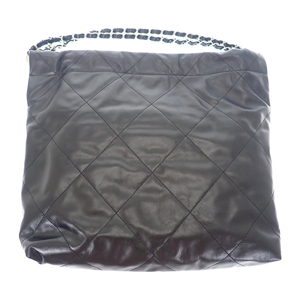 シャネル CHANEL 22 スモール AS3260B1905794305 ハンドバッグ シャイニーカーフスキン ブラック シルバー金具 レディース【中古】【SAランク】