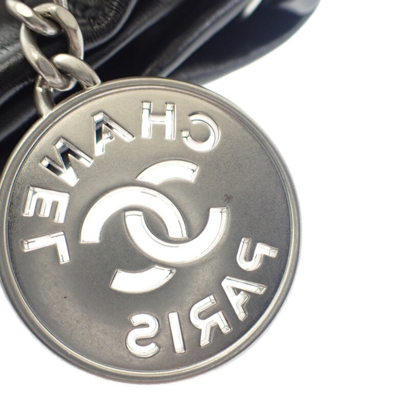 シャネル CHANEL 22 スモール AS3260B1905794305 ハンドバッグ シャイニーカーフスキン ブラック シルバー金具 レディース【中古】【SAランク】