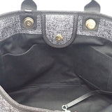 シャネル CHANEL ドーヴィルGM ラージ A66941 2WAYバッグ ショルダーバッグ ラフィア レザー ネイビー ゴールド金具 レディース【中古】【Aランク】