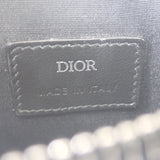 ディオール Dior メッセンジャーポーチ オブリーク ジャガード 2ESBC265YSE-H05E ショルダーバッグ キャンバス レザー ネイビー ベージュ レディース メンズ【中古】【Aランク】