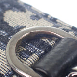 ディオール Dior メッセンジャーポーチ オブリーク ジャガード 2ESBC265YSE-H05E ショルダーバッグ キャンバス レザー ネイビー ベージュ レディース メンズ【中古】【Aランク】