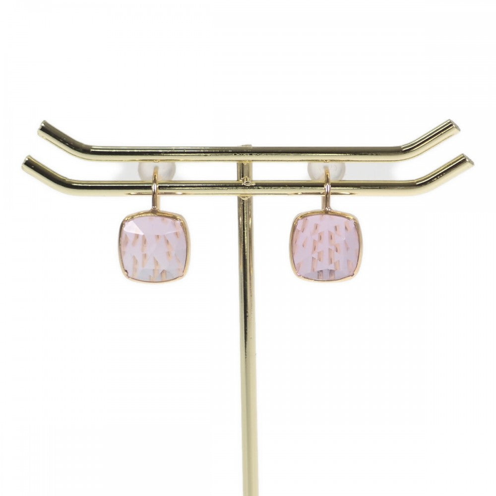 【中古】 デザイン ジュエリー ピアス K18イエローゴールド アメジスト レディース【Nランク】