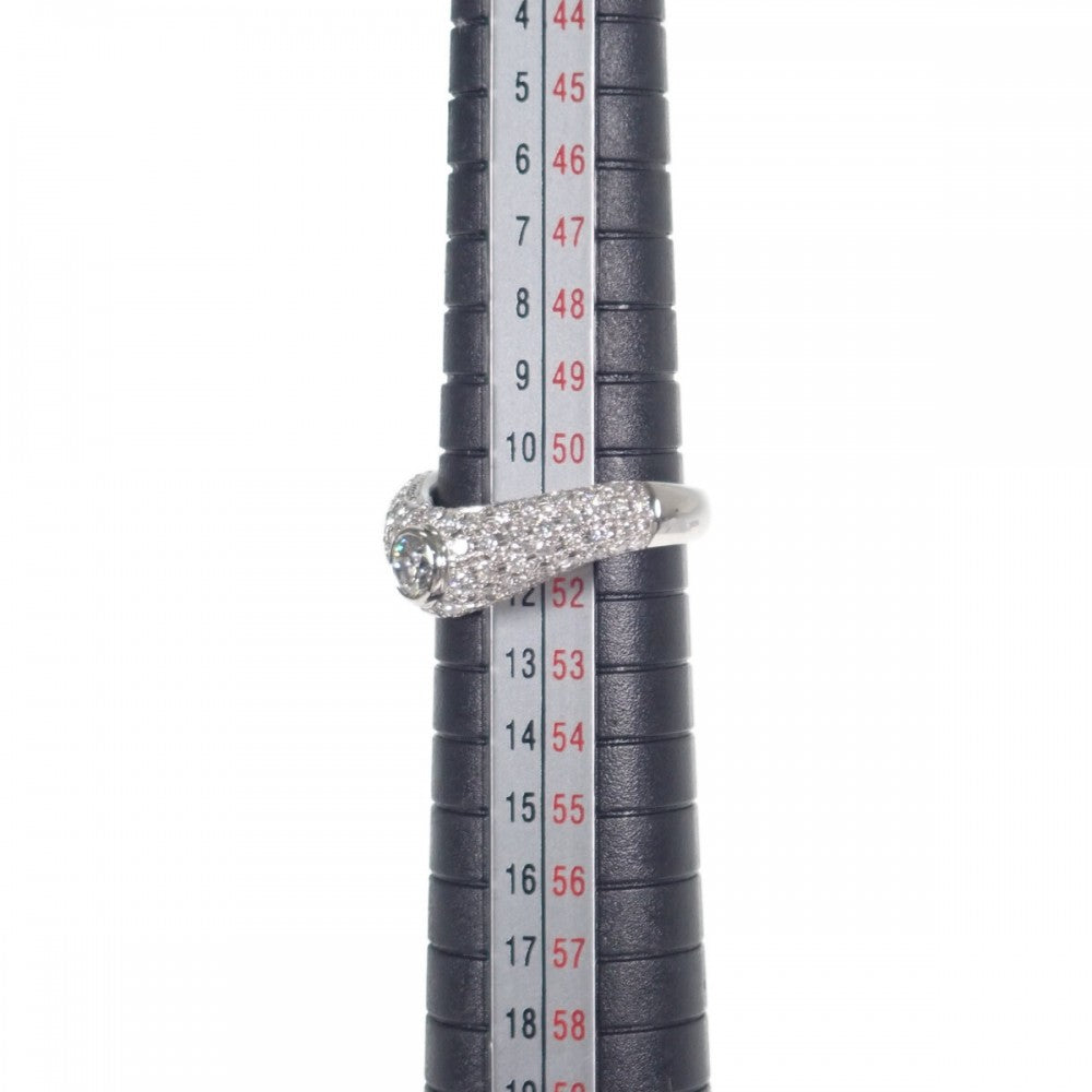 【中古】 デザインジュエリー リング Pt900プラチナ ダイヤモンド ダイヤモンド レディース【Aランク】
