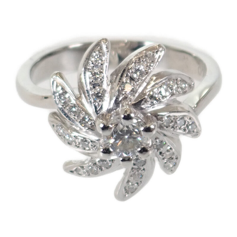 デザインジュエリー 16号 リング Pt900プラチナ ダイヤモンド レディース【中古】【Aランク】