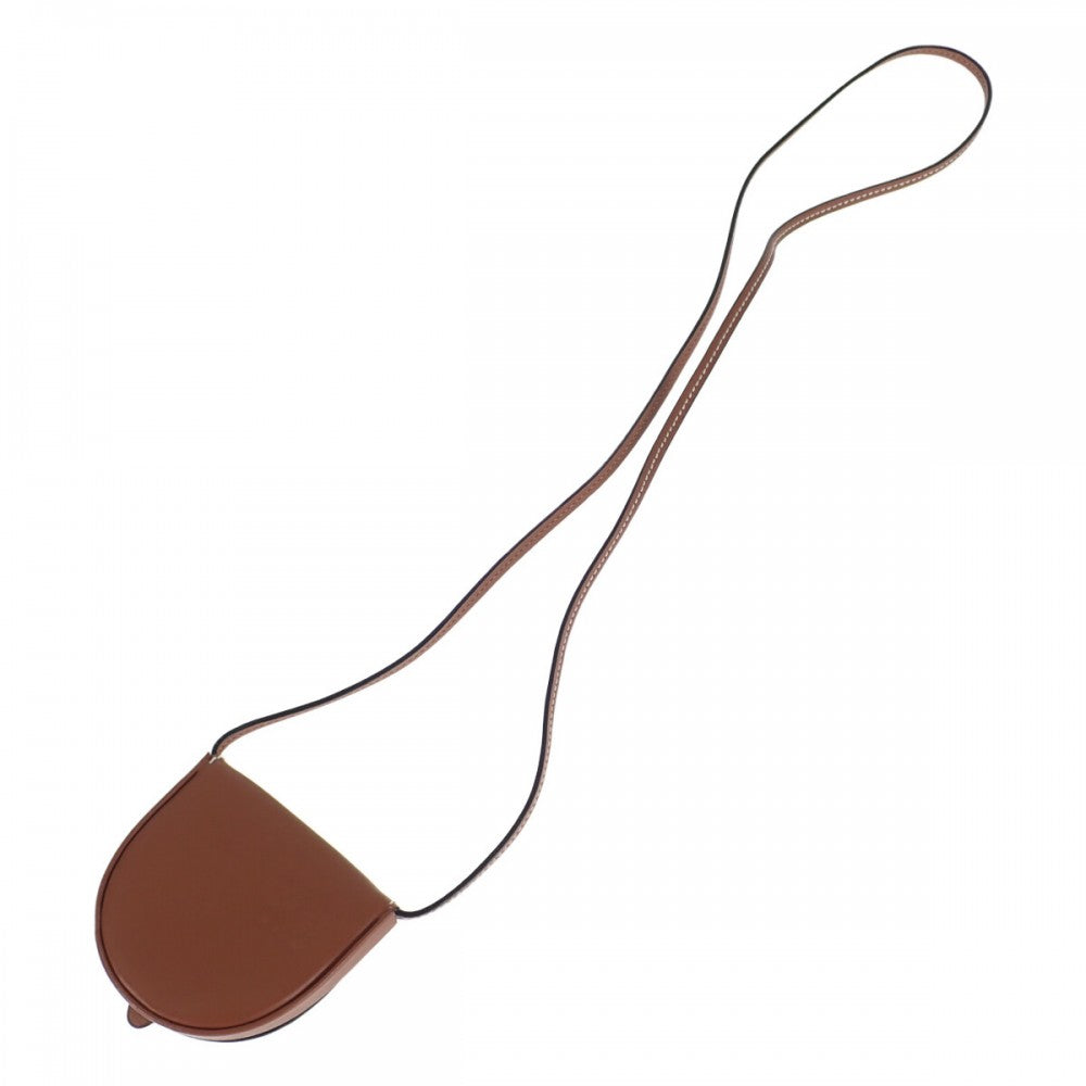 ロエベ LOEWE ヒールポーチ ミニ 109.54.T15 ポーチ カーフ タン