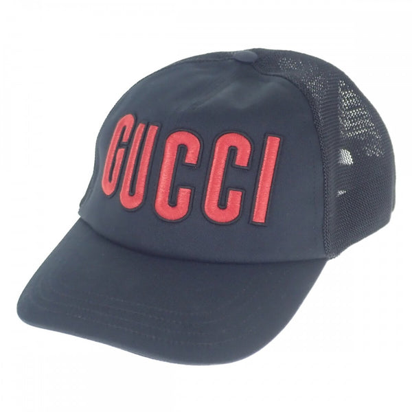 【Aランク】グッチ GUCCI パッチ付きベースボール 701324 4HAOY 1060 キャップ コットン ブラック メンズ レディース【ISEYA】