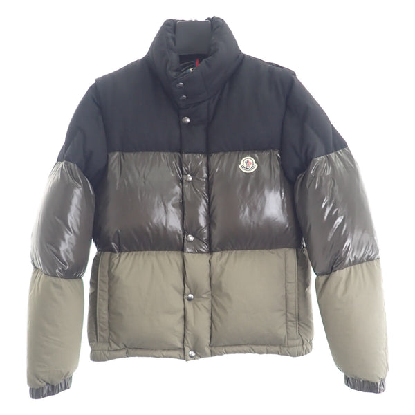 【Aランク】モンクレール MONCLER AVEILLAN アウター G20911A00044_54272 ダウンジャケット ウール ナイロン カーキ メンズ【ISEYA】