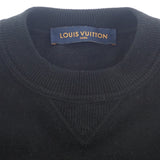 【ABランク】ルイヴィトン LOUIS VUITTON インサイドアウト トップス セーター シルク カシミヤ ブラック XS メンズ 【ISEYA】