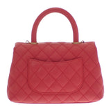 シャネル CHANEL ココハンドルXS A92990 ショルダーバッグ キャビアスキン レッド ゴールド金具 レディース【中古】【ABランク】