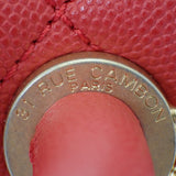 シャネル CHANEL ココハンドルXS A92990 ショルダーバッグ キャビアスキン レッド ゴールド金具 レディース【中古】【ABランク】