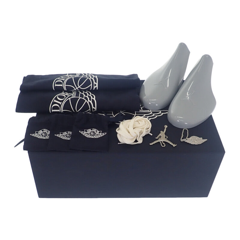 ディオール Dior Dior ディオール ナイキ NIKE 1 LOW OG エアジョーダン ワン ロー 世界8500足 限定 CN8608-002 スニーカー ブラック グレー ホワイト 27.0cm メンズ【中古】【Sランク】