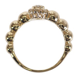 K18YG イエローゴールド デザインジュエリー リング 指輪 ダイヤモンド 0.37ct 約11号 レディース ジュエリー【ISEYA】