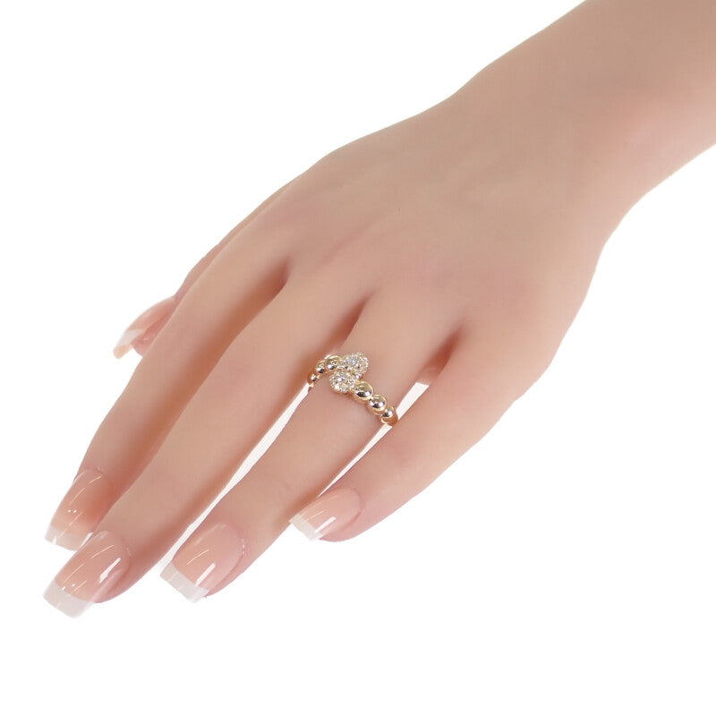 デザイン ジュエリー 11号 リング K18イエローゴールド ダイヤモンド レディース【中古】【Aランク】