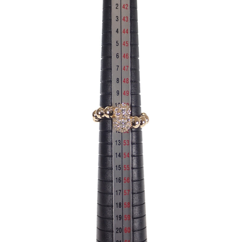 デザイン ジュエリー 11号 リング K18イエローゴールド ダイヤモンド レディース【中古】【Aランク】