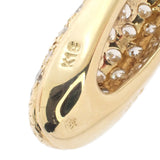 【中古】 K18 デザインジュエリー パヴェ ペンダントトップ K18イエローゴールド ダイヤモンド レディース【Aランク】