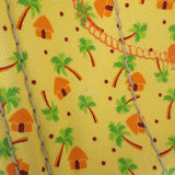 プラダ PRADA カナパ ヤシの木柄 ミニ 1BG439 2WAYバッグ ハンドバッグ  ショルダーバッグ コットン イエロー ゴールド金具 レディース【中古】【ABランク】