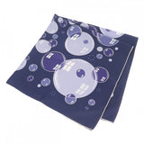 エルメス HERMES カレ90 bal de bulles シャボン玉 スカーフ シルク ネイビー レディース【中古】【Aランク】