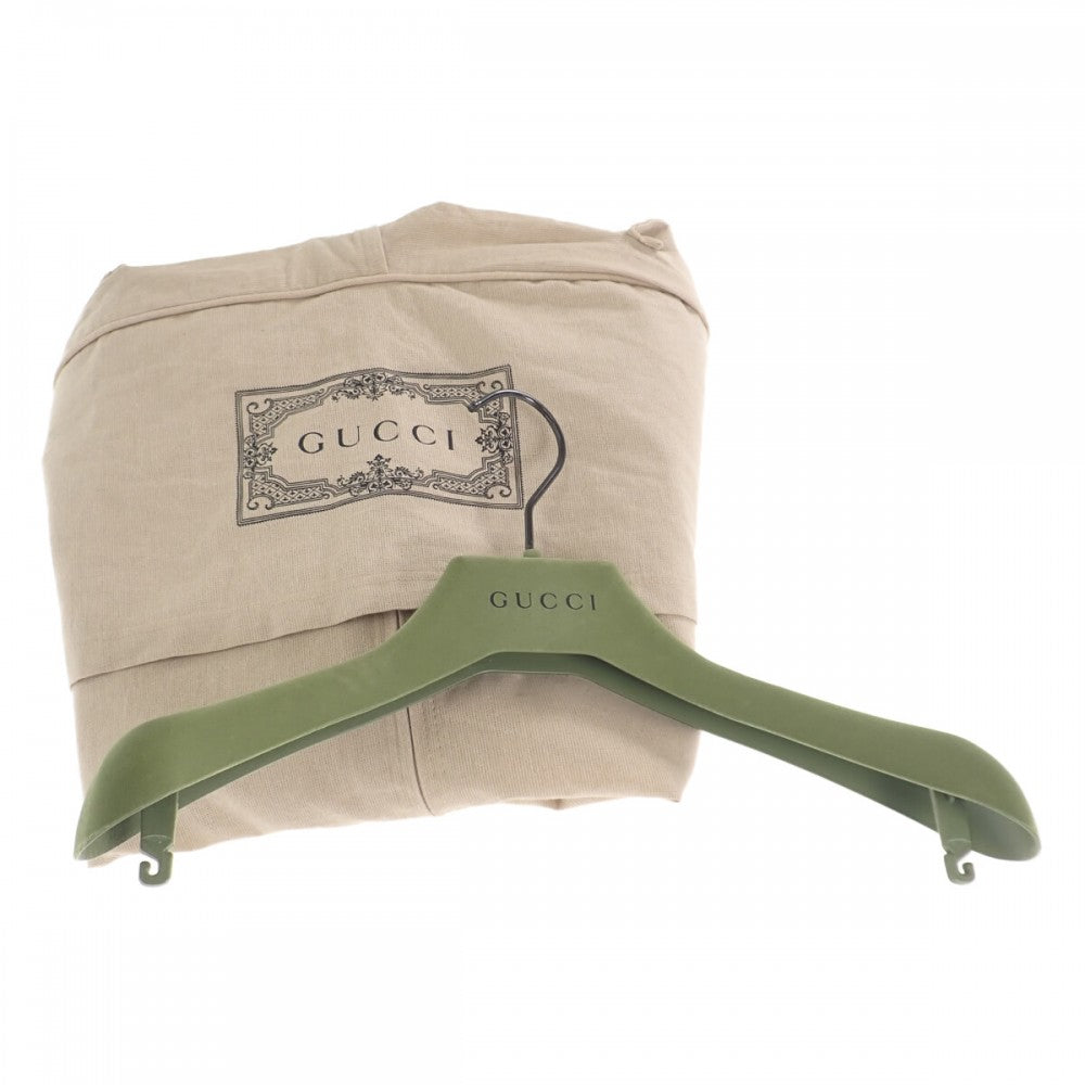 グッチ GUCCI チェックシャツ ロッキングホース 44 672701 ZAIB8 3768 長袖Ｔシャツ ウール グリーン メンズ【中古】【Aランク】