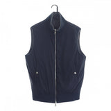 【Aランク】モンクレール MONCLER GILET リバーシブル F20918G51700_V8160 ダウンベスト コットン ナイロン グレー ネイビー L メンズ【ISEYA】