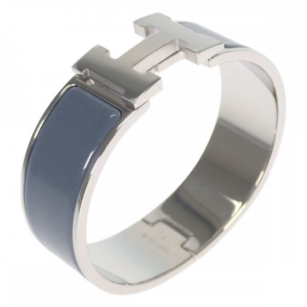 エルメス HERMES クリッククラックH バングル エナメル アルドワーズ シルバー金具 メンズ レディース【中古】【Aランク】