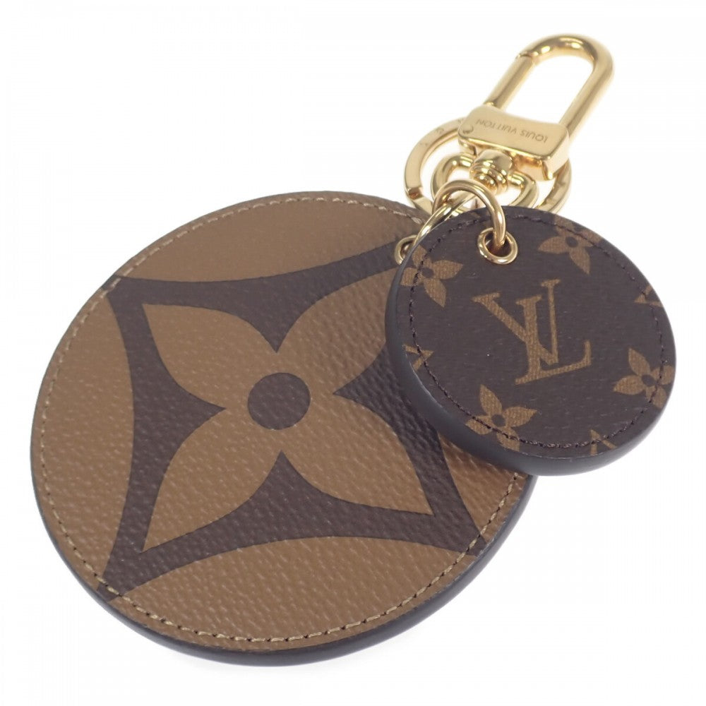 【中古】ルイヴィトン LOUIS VUITTON ポルトクレ・イリュストレ M69317 キーホルダー モノグラム・ジャイアント ブラウン レディース【Aランク】