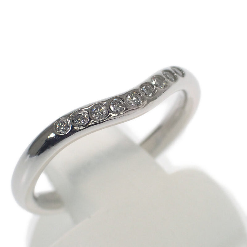 ティファニー TIFFANY&Co. カーブドバンド 8号 リング Pt950プラチナ ダイヤモンド レディース【中古】【Aランク】