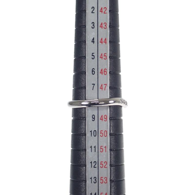 ティファニー TIFFANY&Co. カーブドバンド 8号 リング Pt950プラチナ ダイヤモンド レディース【中古】【Aランク】