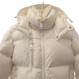 【Aランク】モンクレール MONCLER TARENTAISE ロゴ ショート丈 H20911A00211 596CD ダウンジャケット ナイロン ホワイト 2 メンズ【ISEYA】