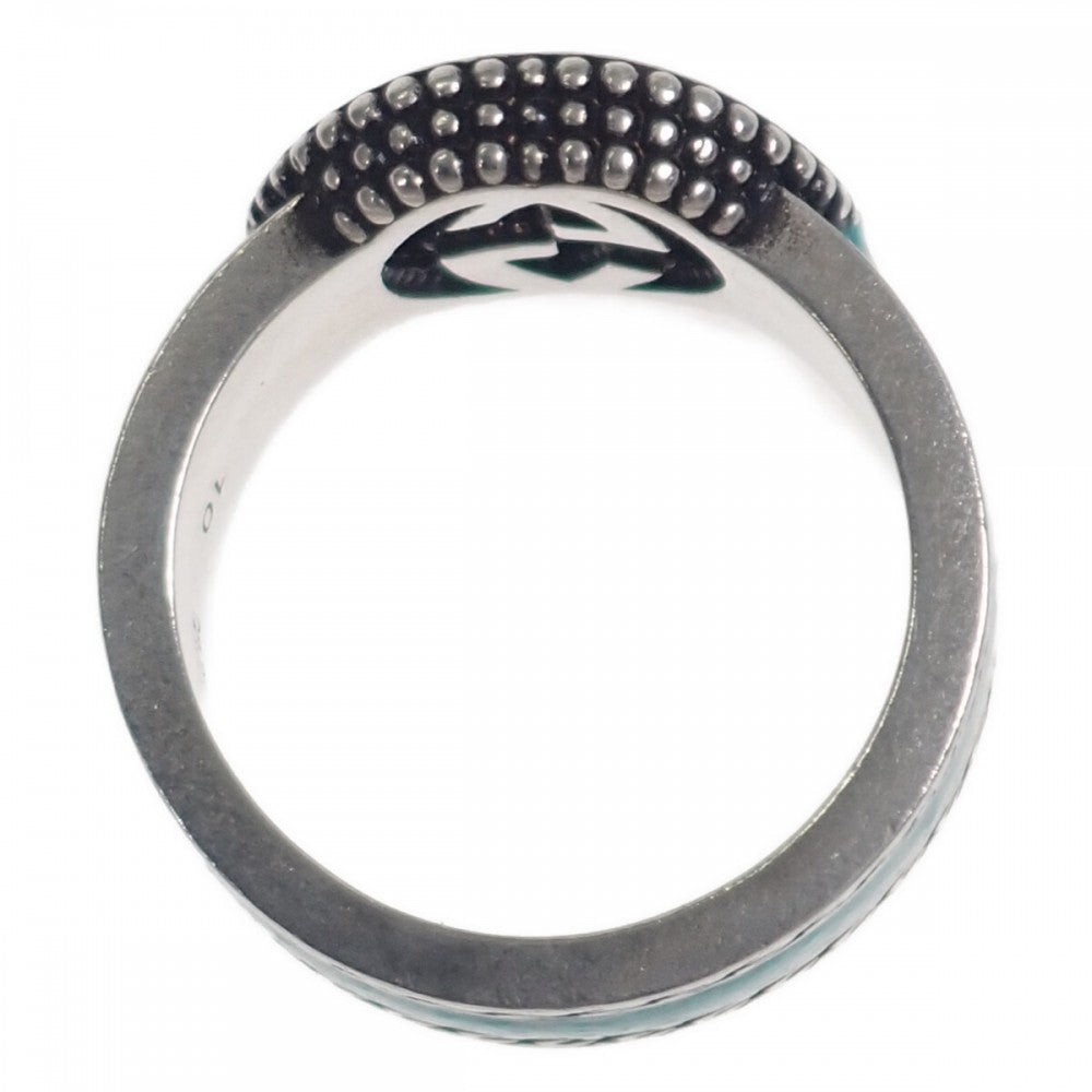 グッチ GUCCI インターロッキングG 645572_J8410_8136 リング シルバー925 ターコイズエナメル レディース【中古】【ABランク】