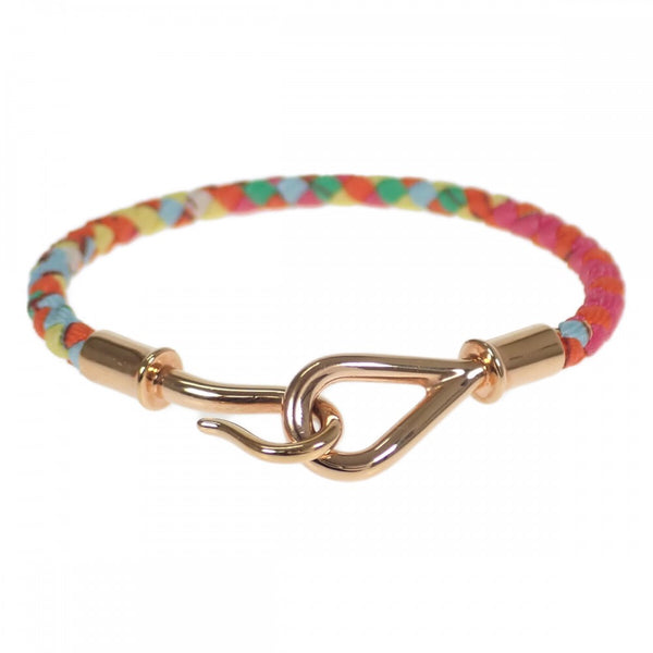 エルメス HERMES ジャンボ ブレスレット シルク トロピカルカラー ピンクゴールド レディース【中古】【Aランク】