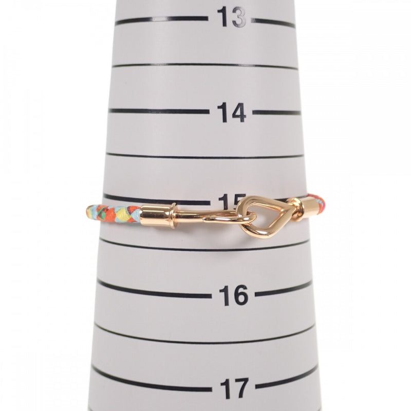 エルメス HERMES ジャンボ ブレスレット シルク トロピカルカラー ピンクゴールド レディース【中古】【Aランク】
