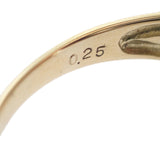 K18YG D0.25 デザインリング 指輪 ダイヤモンド イエローゴールド 約12号 レディース ジュエリー【ISEYA】