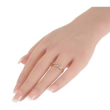 K18YG D0.25 デザインリング 指輪 ダイヤモンド イエローゴールド 約12号 レディース ジュエリー【ISEYA】