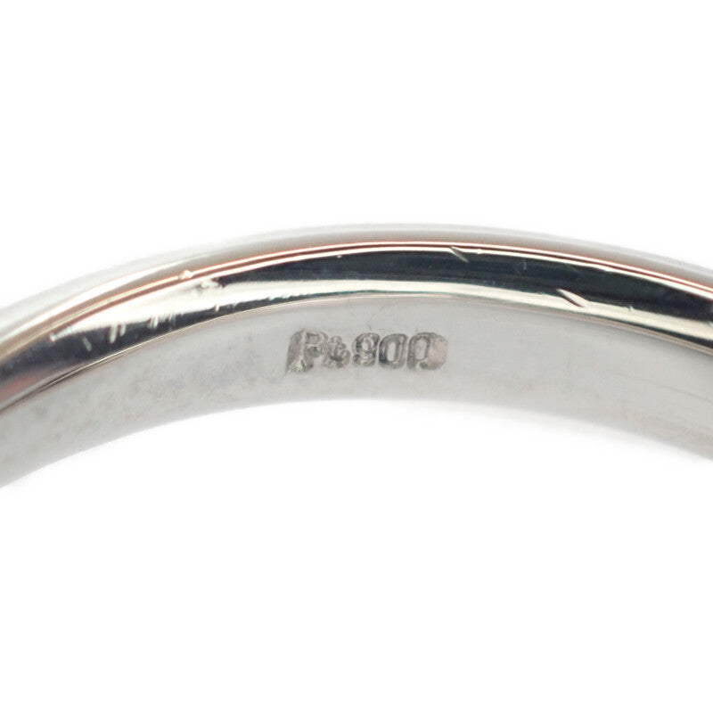 デザイン ジュエリー ミステリーセッティング リング Pt900プラチナ 11号 ダイヤモンド レディース【中古】【Aランク】