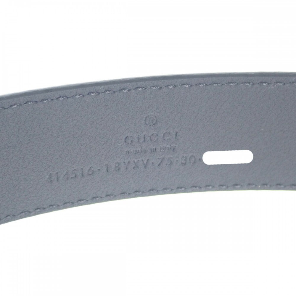 グッチ GUCCI GGマーモント スリム 414516_18YXV_1000 ベルト レザー ブラック サイズ75 メンズ【中古】【Sランク】