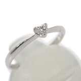 K18WG デザインジュエリー ハートシェイプ リング K18ホワイトゴールド 10号 ダイヤモンド レディース【中古】【Aランク】