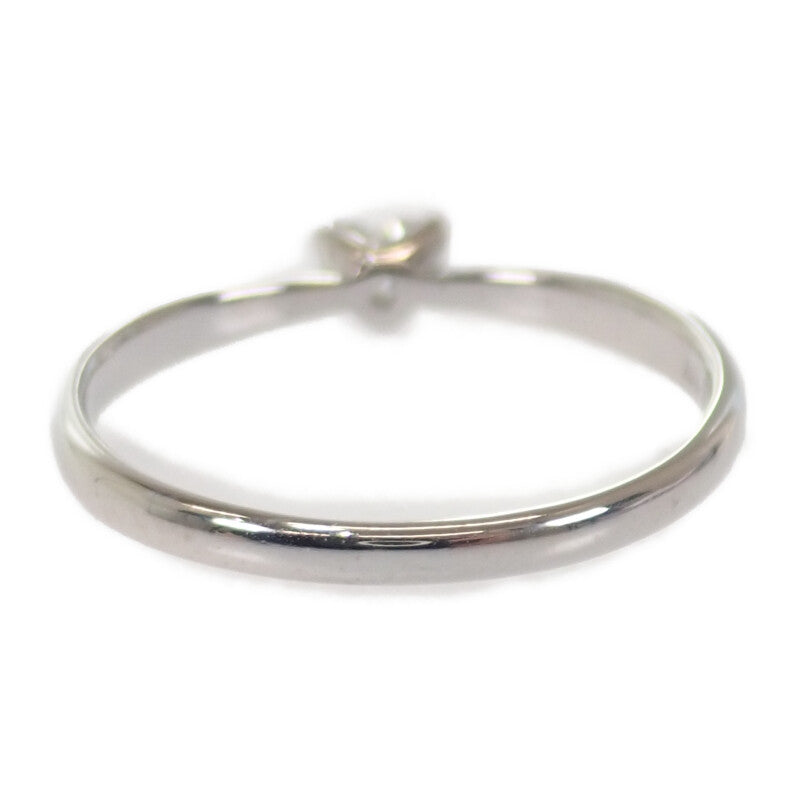 K18WG デザインジュエリー ハートシェイプ リング K18ホワイトゴールド 10号 ダイヤモンド レディース【中古】【Aランク】