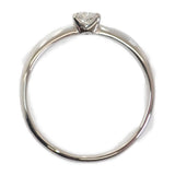 K18WG デザインジュエリー ハートシェイプ リング K18ホワイトゴールド 10号 ダイヤモンド レディース【中古】【Aランク】