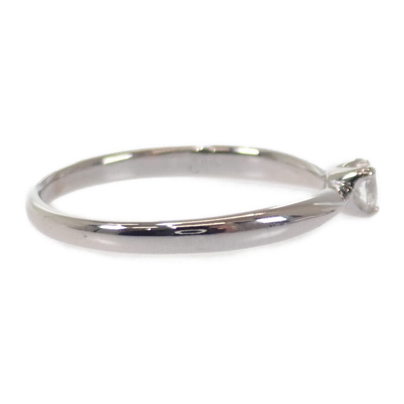 K18WG デザインジュエリー ハートシェイプ リング K18ホワイトゴールド 10号 ダイヤモンド レディース【中古】【Aランク】