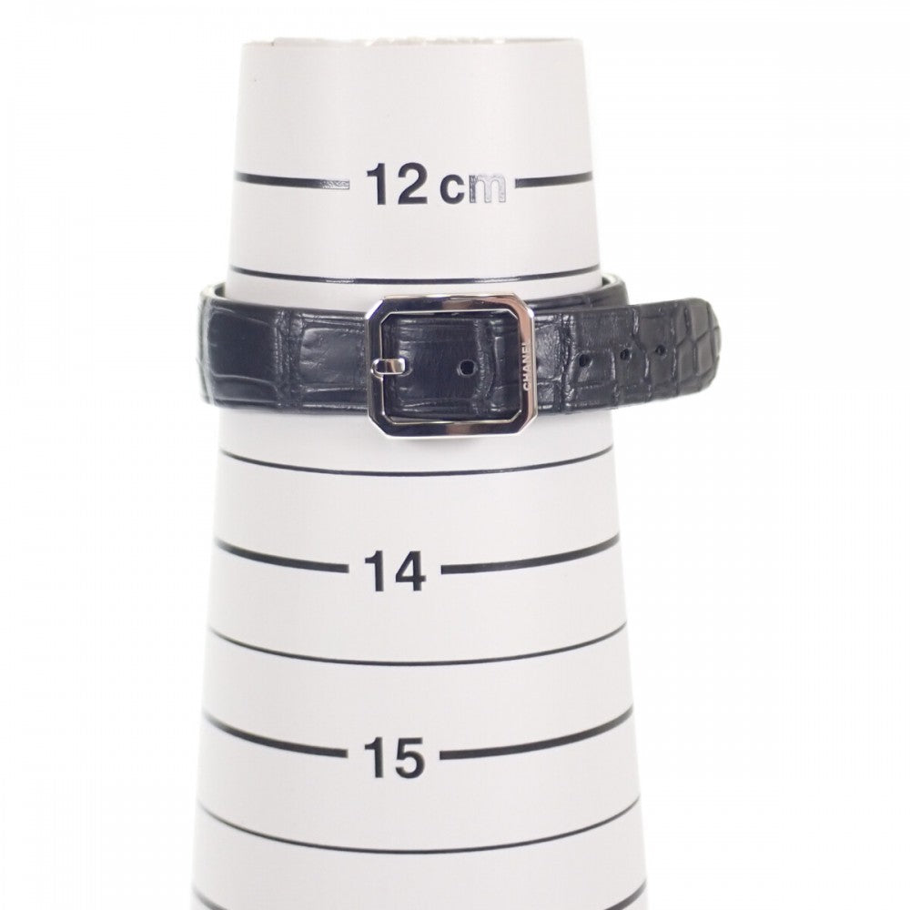 [Used] Chanel CHANEL Boy.Friend H4883 Wristwatch Diamond Stainless Steel Leather Quartz Black Dial Ladies [A Rank]