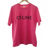 【Aランク】セリーヌ CELINE プリントルーズ 2X681671Q.24CB 半袖Ｔシャツ コットン ラズベリーピンク S レディース 【ISEYA】