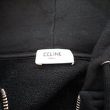 【ABランク】セリーヌ CELINE フーディー 2Y497670Q.38AW パーカー コットン ブラック S メンズ ユニセックス【ISEYA】