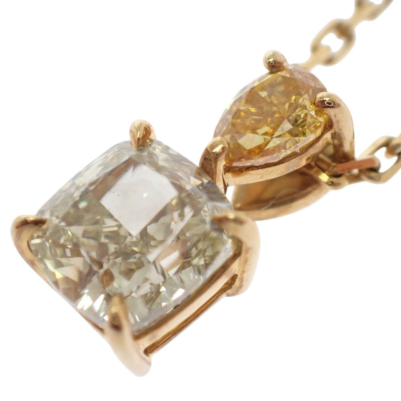 デザイン ジュエリー クッション モディファイド ネックレス K18イエローゴールド レディース【中古】【Aランク】