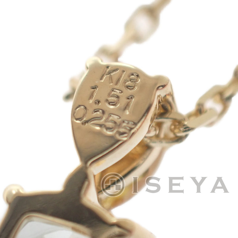 K18YG デザインネックレス クッション モディファイド ブリリアント カット ダイヤモンド1.51/0.255ct レディース ジュエリー 【ISEYA】