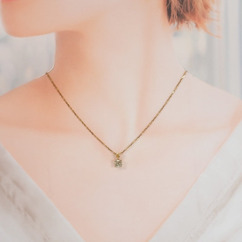 デザイン ジュエリー クッション モディファイド ネックレス K18イエローゴールド レディース【中古】【Aランク】
